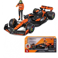 Burago 28040N 2024 McLaren MCL38 #4 With Norris Figure 1/24