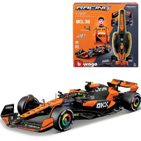 Burago 28504N 2024 F1 McLaren MCL38 Norris #4 With Helmet Model Kit 1/24