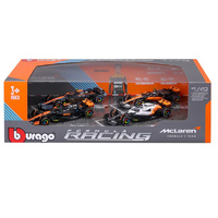 Burago 38096 F1 4 Piece Gift Set McLaren Norris 1/43