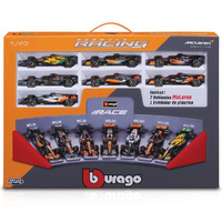 Burago 38169 McLaren 7 Piece Collection & Display Stand 1/43
