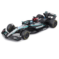 Burago 38209R 2024 F1 Mercedes AMG W15 #63 Russell With Helmet  1/43