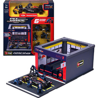 Burago 38453 2024 F1 Red Bull Pit Pass Diorama #1 Verstappen 1/43