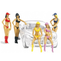 Carrera Pit Babes Set Assorted Colours (5 Pce) 1/32