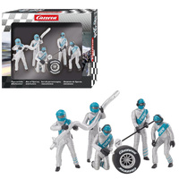 Carrera 21133 Pit Mechanics Silver 5pc  1/32