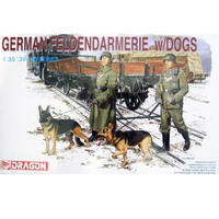 Dragon German Feldgendarmerie With Dogs  1/35