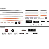 DDA 627A Holden LC/ LJ Torana Decal Accessory Pack    1/24
