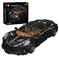 Mould King 13163 Voiture Noire MK Controlled Hyper Car 4688pce