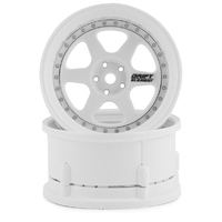 DS Racing DE201 Drift Element 2 Wheels White (PR) 1/10th