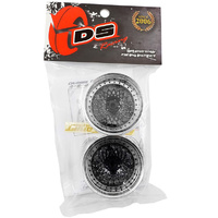 DS Racing DE314 Drift Element Mesh Black Chrome Lip & Black Rivets 1/10