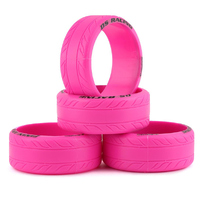 DS Racing LF3PK Drift Tyre Finix Realistic  LF-3 Pink (4pce) 1/10th