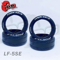 DS Racing LF25E Drift Tyre Finix Realistic  LF-5 (4pce) 1/10th