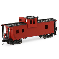 Eve Model C8763 HO 1:87 36'  Wide Vision Caboose Wagon Brown