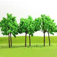 Eve Model Trees Deciduous 9cm Light Green HO (10pce)
