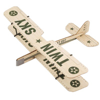 FLF Twin Sky Balsa Chuck Glider 12in