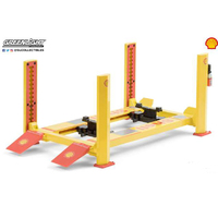 Green Light Shell Oil Adjustable Four Post Hoist 1/18