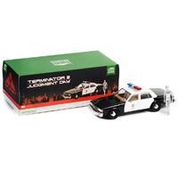 Green Light 19105 Terminator 2 1991 Chev Caprice 1987 W/ Figure  1/18