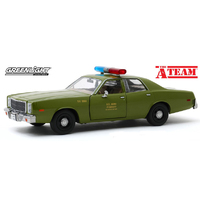 Green Light Plymouth Fury 1977 US Army Police A Team Movie 1/24