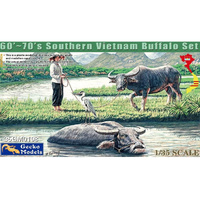 Gecko Models 35108 60's-70's Southern Vietnam Buffalo Set  1/35