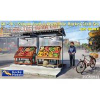 Gecko Models 35122 60-70s Saigon Fruit & Vegetable Market Stall 1/35