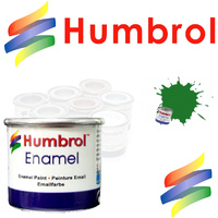 Humbrol 131 Mid Green Satin              Enamel 14ml