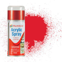 Humbrol Bright Red Gloss Acrylic Spray 150ml