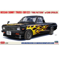 Hasegawa 20751 Nissan Sunny Truck Fire Pattern With Chin Spoiler 1/24