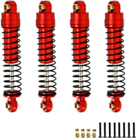 Hobby Details FCX24008 Front & Rear Shocks For FMS FXC24 Car Red