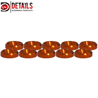 Hobby Details Countersunk Washer M3 Orange (10)