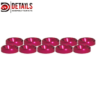 Hobby Details Countersunk Washer M3 Rose Red (10)