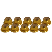 Hobby Details Flange Nylon Lock Nut M4 Regular CW Gold (10)