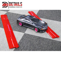 Hobby Details Plastic Track Accessory Big Straight 10pc Red