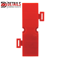 Hobby Details Plastic Track Accessory Small Straight 10pc RED