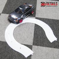 Hobby Details Plastic Track Accessory Small Angle 10pc15.5x10.5x10cm White