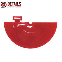 Hobby Details Plastic Track Accessory Half Round 10pc105cm Red