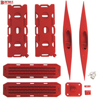 Hobby Details Decorative Canoe, Ramps & Oil Tank 6pc Red