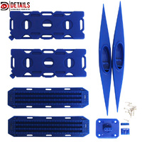 Hobby Details Decorative Canoe, Ramps & Oil Tank 6pc Blue