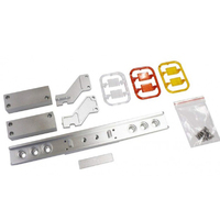 Hercules 1/14 Trailer Aluminum Rear Bumper With Tailights (square Lights)