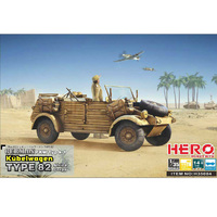 Hero Kubelwagen Type 82 ( Africa Korps + MG34 + Fuel) 1/35