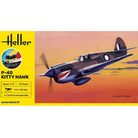 Heller 56266 P-40E Kitty Hawk With RAAF Decals Starter Kit 1/72