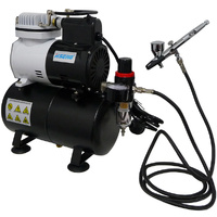 HSeng Air Compressor W/tank +hose+hS80 Airbrush