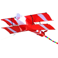 Hobby Works Kite Bi-Plane 86x82x12cm 30mtr Single Line