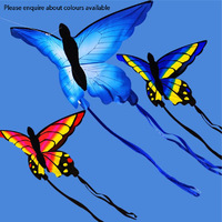 Hobby Works Kite Butterfly 70x133cm 150cm Tail 30mtr Single Line