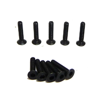 Hobby Works RC 14580 M2 x 10mm Flat Head  Screw (10)  (b,mt,sc)