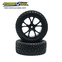 Hobby Works RC Big Block Tyres (FR) 1/10th Mounted