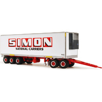 Highway Replicas 12963 Freight Trailer & Dolly Simon National Carriers 1/64
