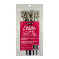 Ickysticky 560298 Flex Metal Alligator Clips (Black)
