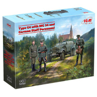 ICM 24024 Type G4 With MG 34 And German Staff Personnel 1/24