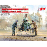ICM Benz Patent- Motorwagen 1886 With Mrs Benz & Sons  1/24