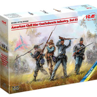 ICM 35024 American Civil War Confederate Infantry Set #2   1/35
