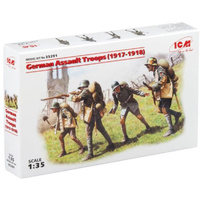 ICM 35291 German Assault Troops 1917-1918 4 Figures   1/35